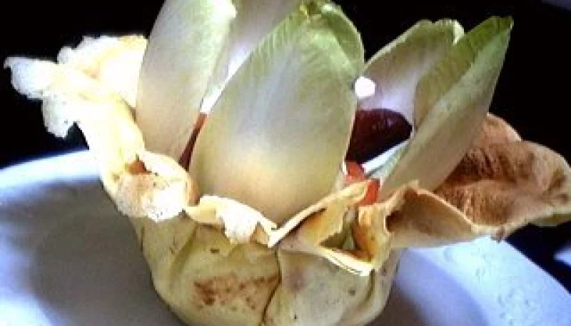Aumônières de crêpes aux endives