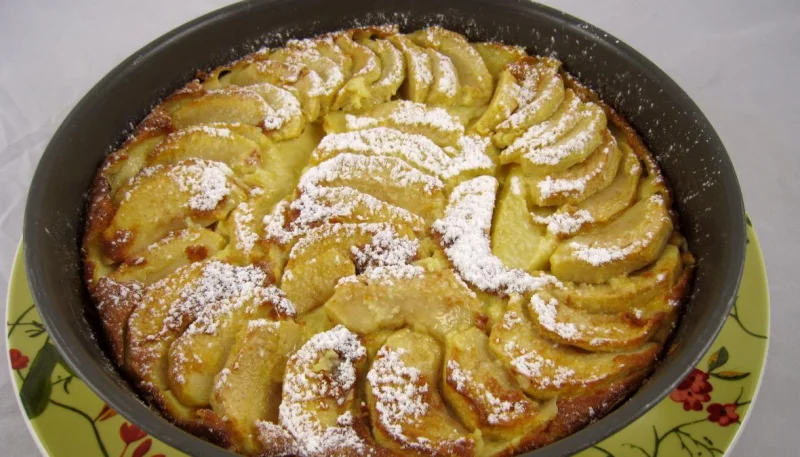 Flamusse ou flan aux pommes façon bourguigonne
