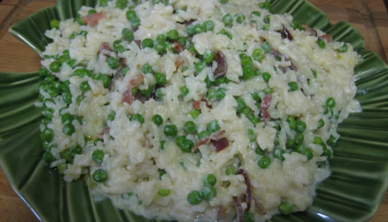 Riz aux petits pois et lait de coco