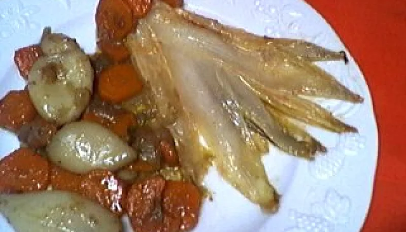 Blancs d'encornets aux carottes