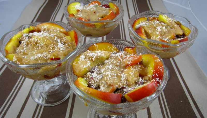 Blanquette de nectarines aux fruits rouges