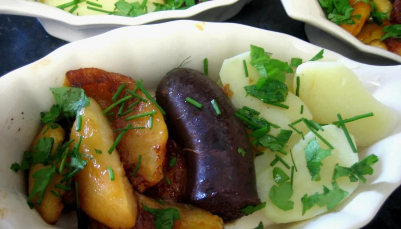 Boudin aux pommes et pommes de terre