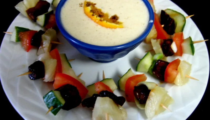 Brochettes à l'ananas minceur