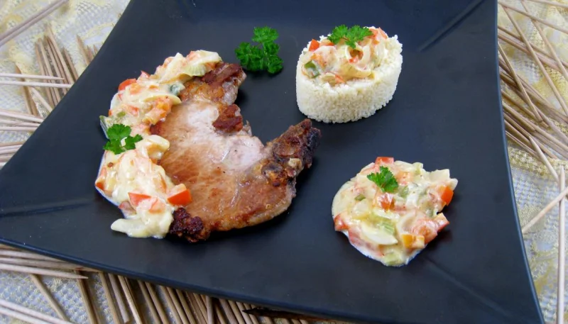 Côtes de porc au lait de coco
