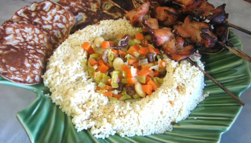 Dinde à l'orientale et ses crêpes