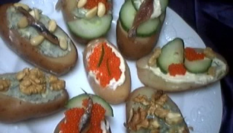 Canapés aux pommes de terre