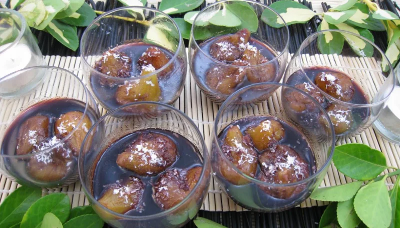 Figues au vin rouge