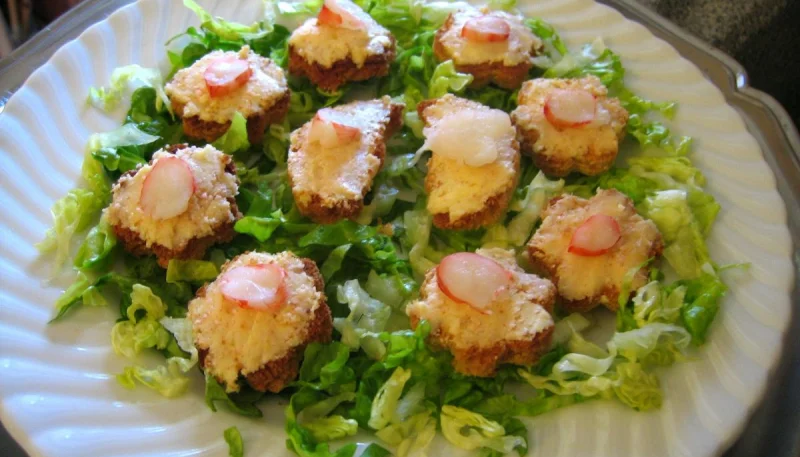 Canapés aux gambas