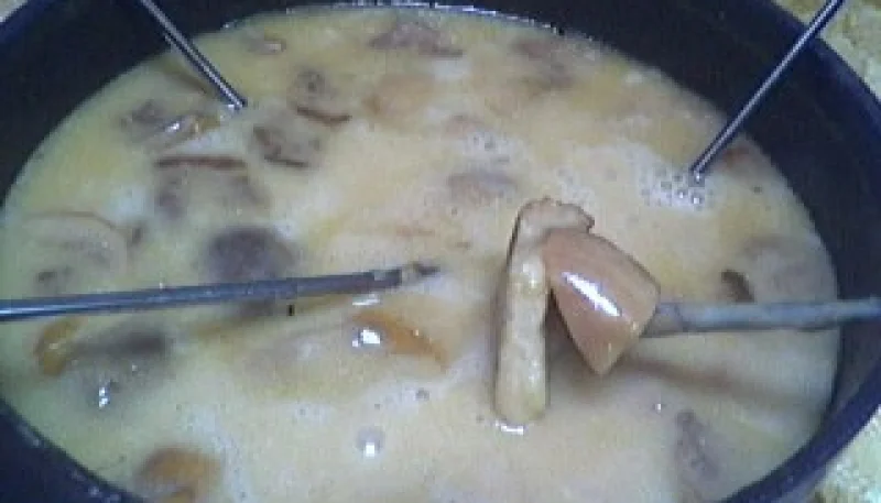 Fondue savoyarde aux cèpes