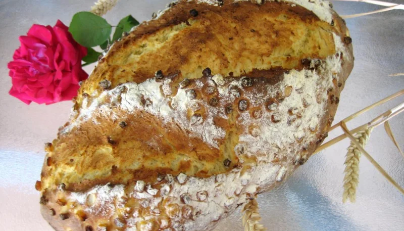 Pain aux grains de maïs doux