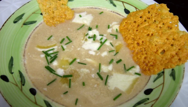 Crème d'artichauts au chèvre