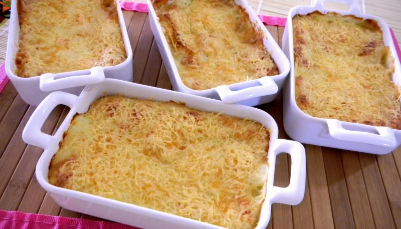 Crevettes en gratin aux pommes de terre