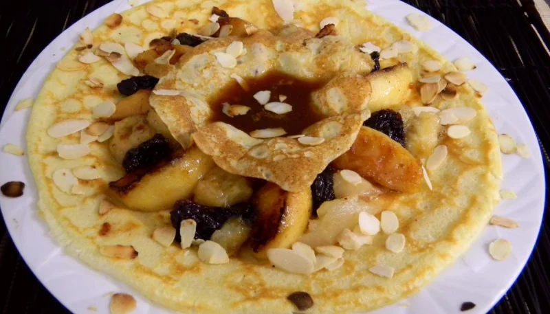 Crêpes aux fruits frais