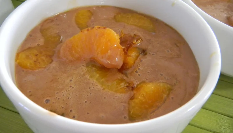 Clémentines caramélisées au mascarpone et au cacao