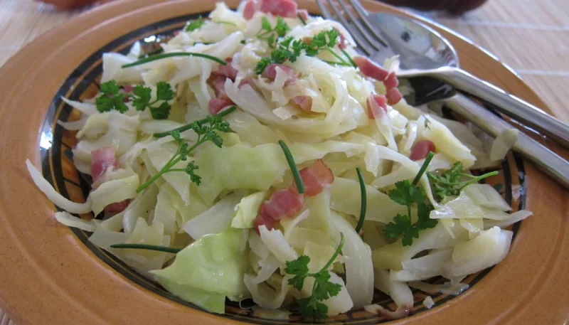 Chou aux lardons