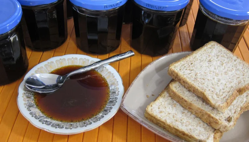 Pastèque en gelée au sucre entier