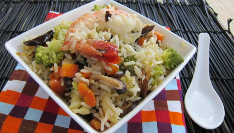 Riz minceur aux crevettes