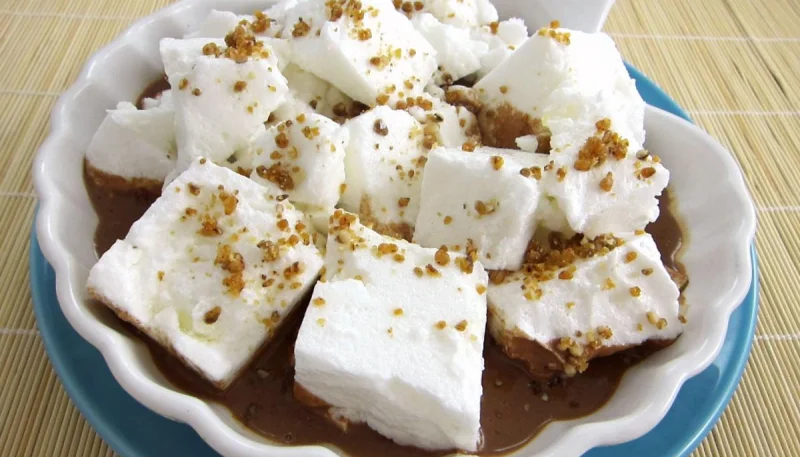 Île flottante au chocolat