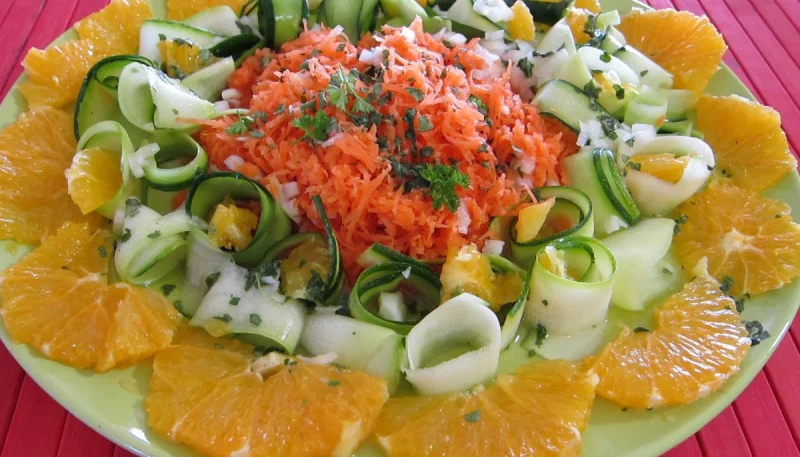 Orange en salade à l'eau de fleur d'oranger