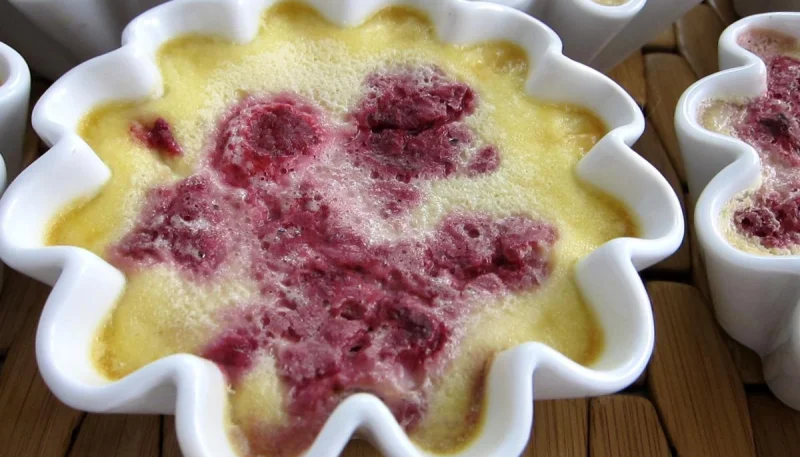 Crème facile aux framboises