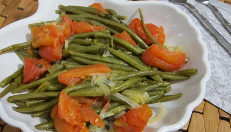 Haricots verts à la portugaise