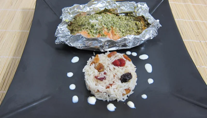 Papillotes de pavés de saumon