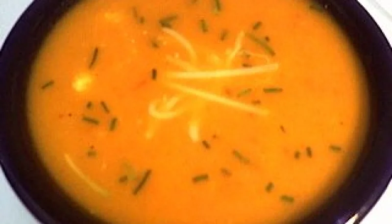 Crème de poivron rouge au boursin