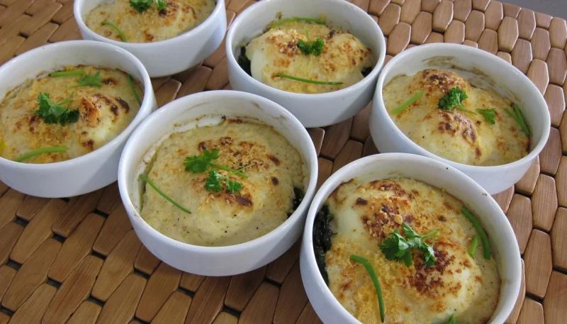 Oeufs mollets à la florentine