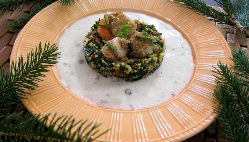 Chorizo, quinoa et coquilles Saint-Jacques