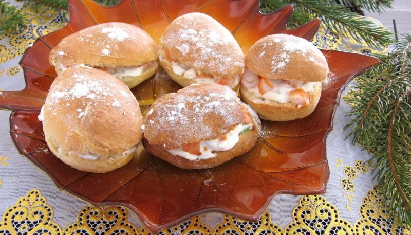 Navettes aux crevettes et à la ricotta