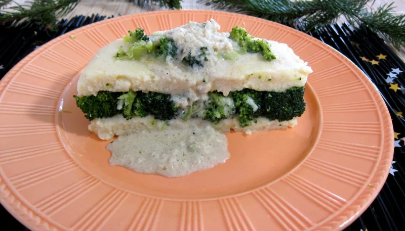 Farcis de brocolis à la polenta
