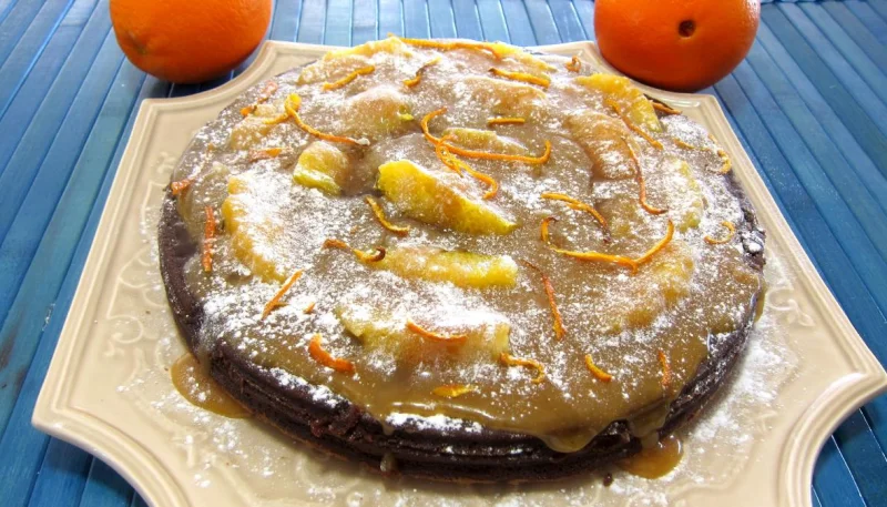 Marquise au chocolat et aux oranges