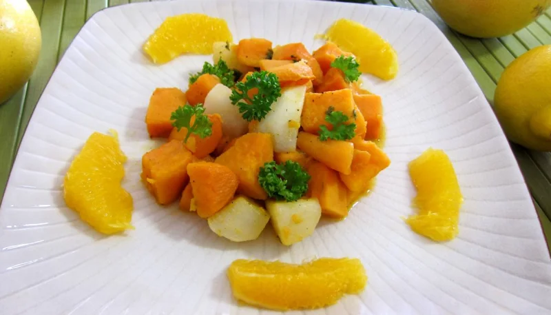 Patates douces à l'orange façon américaine