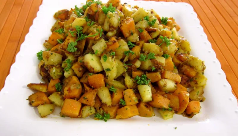Panais et patates douces aux épices