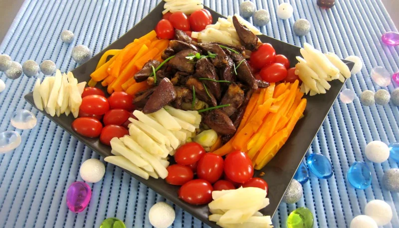 Allumettes de carottes et topinambours en salade