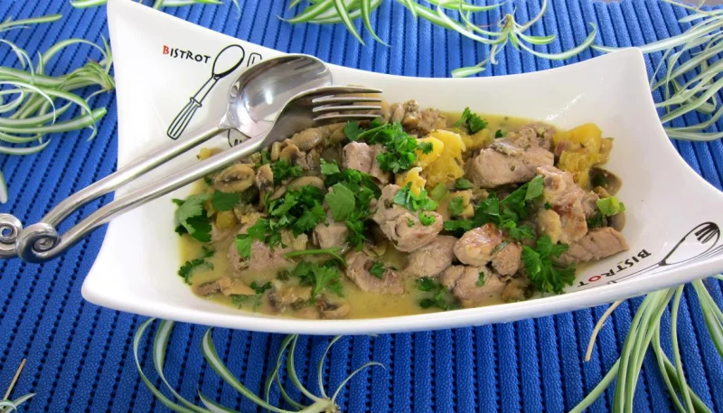 Filets mignon de porc ananas et crème de coco