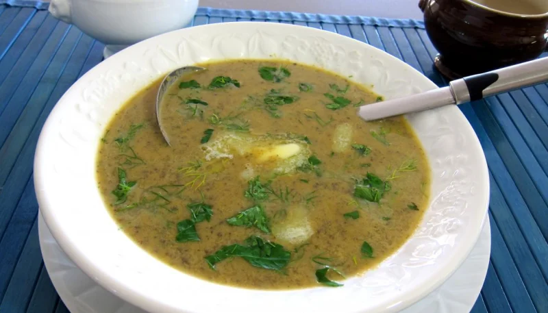 Fines herbes et légumes en velouté