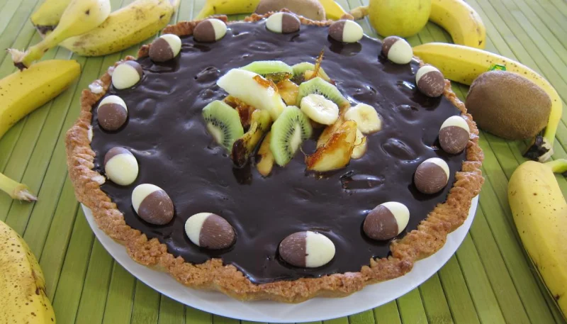 Tarte au chèvre et chocolat