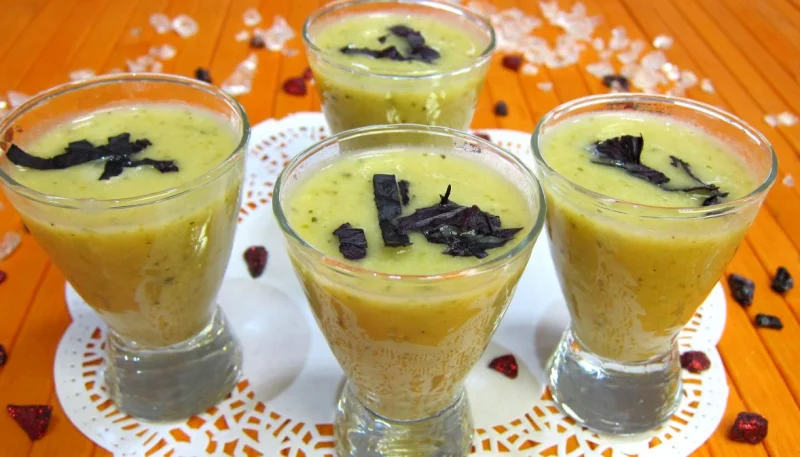 Crème de courgette en amuse-bouche