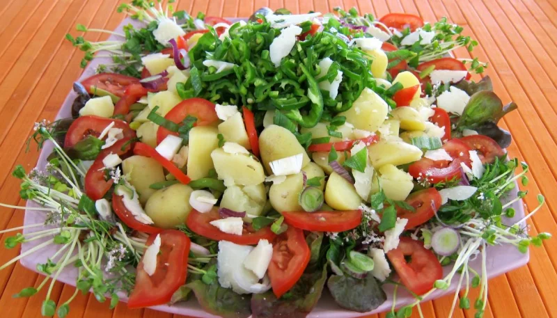 Piments doux en salade