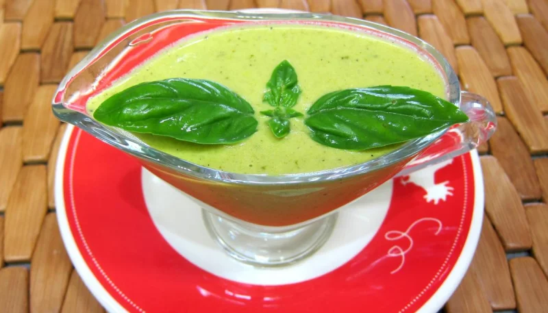 Crème au basilic et mascarpone