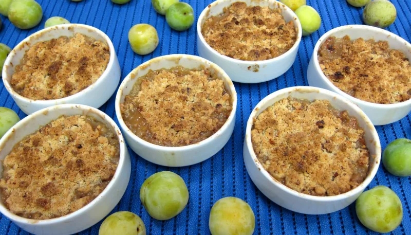 Crumble aux prunes