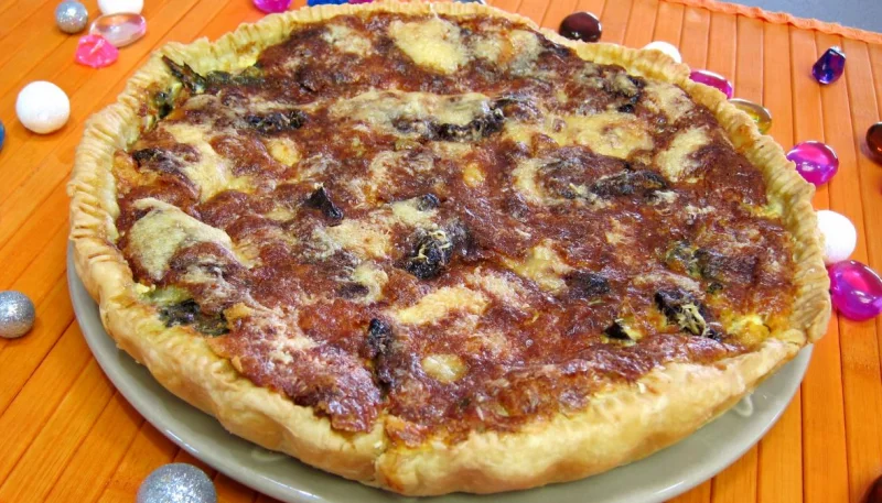 Tarte à la citrouille et aux bettes