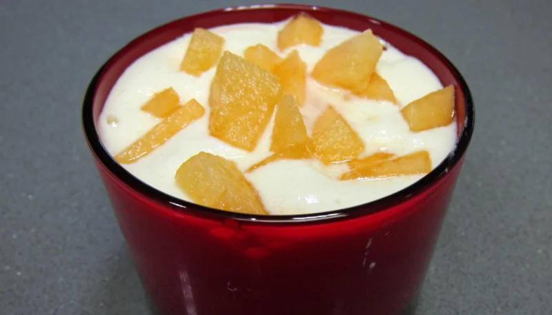 Verrines de melon au fromage blanc