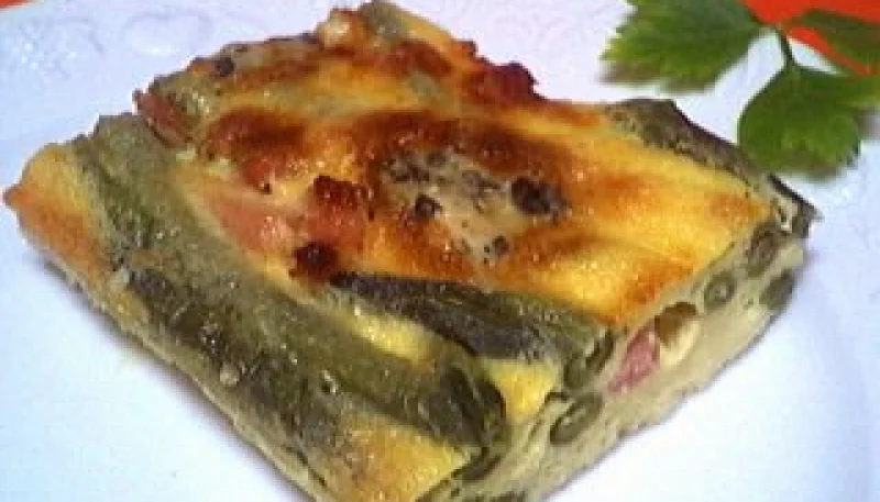 Clafoutis aux haricots verts