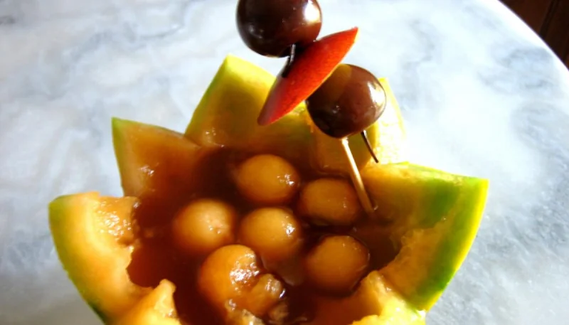 Cocktail de melon au Marsala