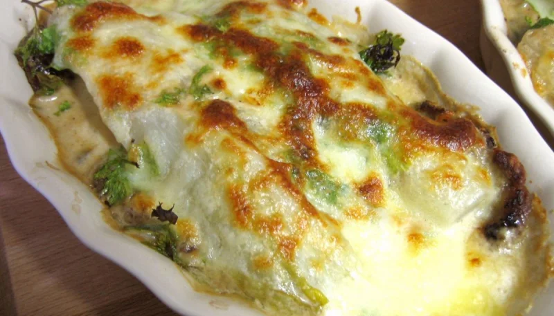 Escalopes de veau aux endives et mozzarella