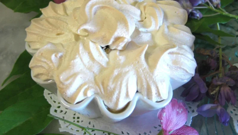 Salade de melon meringuée