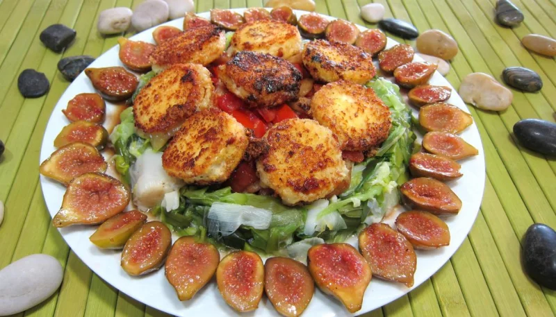 Crottins de chèvre en salade