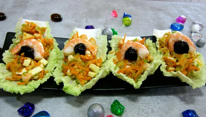 Barquettes de chou chinois (pe-tsaï)